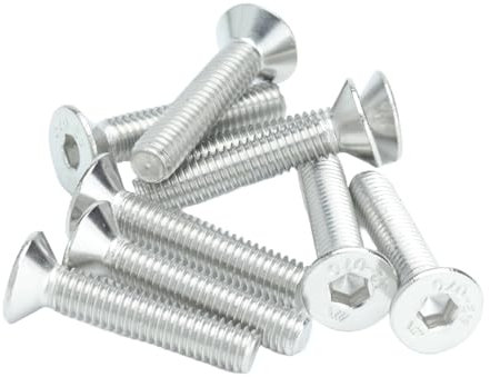 M5 (5mm x 30mm Inc Head) Hex Socket Countersunk Machine Screws - A2 Grade Stainless Steel (Pack of 20)