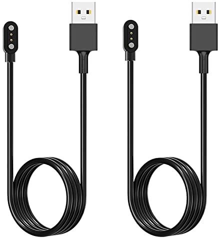 Acediar [2-Pack] 3.3FT Smart Watch Charger Magnetic USB Charging Cable for Letsfit Willful YAMAY SW023 ID205L SW021 ID205U ID205S SW025 Uwatch 3S 3 2S