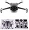 WRAPGRADE Skin Stickers compatible with DJI Mini 3 | Main Unit (STEALTH BLACK)