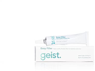 Geist. Easy DIY Filler for Leather and Vinyl | For repairing cracks, scratches, tears, holes & scuff damage | 20ml / 0.7 fl.oz White