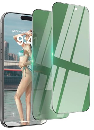 Eliphelet 2 Pack for iPhone 14 Plus Privacy screen protectors (6.7 inches), [9H Hardness] [Military Grade Shatterproof] Anti-Spy Tempered Glass Film, enhanced 28° Privacy Angle with Easy Installation