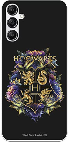 Schutzhülle für Samsung Galaxy A14 5G, offizielles Harry Potter Hogwarts Floral zum Schutz Ihres Handys. Transparente Silikonhülle, flexibel, mit offizieller Harry Potter-Lizenz