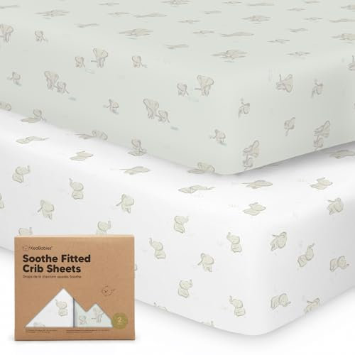 Baby Spannbettlaken 70x140 - Baby Bettwäsche Spannbetttuch, 2er Pack Bettlaken Babybett, Spannbettlaken Kinderbett, Spannbettlaken für Babybetten, Baumwolle Bettlaken Kinderbett (Elly)