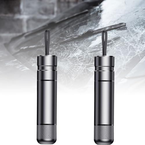 kingsea 2pcs Emergency Car Window Glass Breaker Portable 2-in-1 Emergency Window Breaker & Seatbelt Cutter 8.8x2cm Car Safety Hammer as Car Emergency Tool for Car Rv Bus