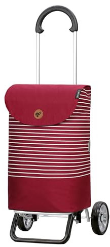 ANDERSEN Einkaufstrolley - Scala Shopper Plus Tilde rot 37 L einkaufen, hochwertig, modern, Aluminium, klappbar, leicht, Räder abnehmbar