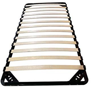 Buartttbear Sommier 90x190CM,Sommiers a Lattes pour Adulte avec Lattes en Bois et Structure en métal, Compatible avec Cadre de Lit (Sommier-90x190)