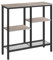 HOOBRO Schmaler Konsolentisch, 75 cm Beistelltisch, Flurtisch, Kleiner Ausstellungstisch, Sofatisch für kleinen Raum, für Eingang, Flur, Greige-Schwarz EBG79XG01
