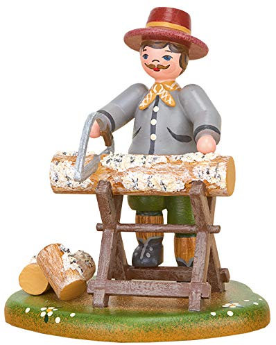 Richard Glässer Seiffen Hubrig Landidyll Kaminholz - 8 cm