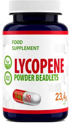 Hepatica Lycopin 15 mg | aus Tomaten-Extrakt standardisiert auf 10% Lycopin | 90 vegane Kapseln | hochdosiertes Carotinoid | GMP & Laborgeprüft