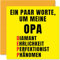 Stuff4 Geburtstagskarten Lustig für Opa - Paar Worte - Lustiger Alles Gute Zum Geburtstag Karte vom Enkel Enkelin 145mm Unhöfliche Scherzen Glückwunschkarten