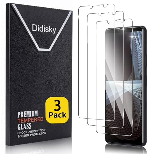 Didisky 3 Pack Panzerglas Handy Schutzfolie für Sony Xperia 10 III, Kratzfest, 9H Härte, Keine Blasen, High Definition Displayschutzfolie, Einfach zu Bedienen