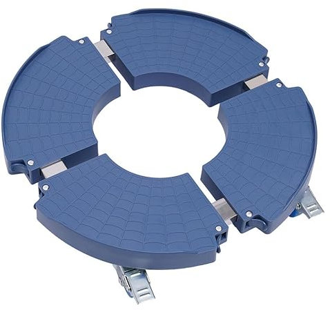 Planche à roulettes ronde pour plantes - 400 kg - Réglable de 40 à 58 cm - Planche à roulettes pour grands pots de fleurs et pots de fleurs sur roulettes - Résistant aux intempéries - Plaques en