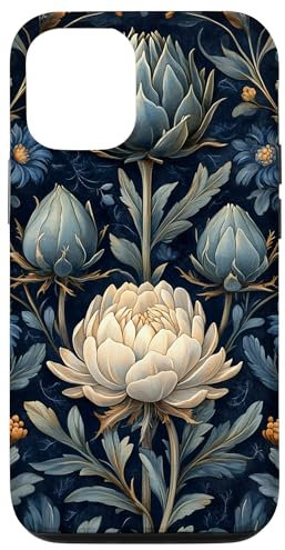 William Morris Style Art nouveau Floral Peonies Case for iPhone 12/12 Pro