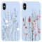Yoedge 2 Stück Blume HandyHülle für iPhone XS Max Hülle 6,5, Schutzhülle für iPhone XS Max Case 3D Blumen Gras Muster Design Aesthetic Mädchen Frauen Geschenk Weich TPU Silikon Stoßfest Cover