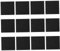 VICASKY 12St Schallabsorbierende Paneele Schalldämpfung Schallschutzmaterial Schallschutzschaum schalldichte Polsterung schalldichte Platte Polyester Black