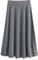 Damen Strickrock Lang - Plissee Rock Lang Winter Midi Skirt Einfarbig Business A-Linie Bleistiftrock Freizeit Plisseerock Hohe Taille Strick Rock Stretch Figurbetont Rock Bleistift Rock