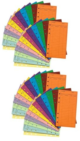 DIYEAH 2 Sätze Budgetumschlag Büroartikel Büromaterial Portemonnaies Haushaltsplanung Bargeldumschläge Für Die Budgetierung Budgetumschläge Für Kassensysteme Papierstau 24 Stück * 2