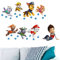 alles-meine.de GmbH 28 TLG. Set Wandtattoo/Sticker - P. Patrol - Hunde - Wandsticker - Aufkleber für Kinderzimmer - selbstklebend + wiederverwendbar + wasserfest - Kinder..
