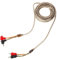 iplusmile Car Audio Speaker Cables Rca Cable Connectors for Hifi Subwoofer Wiring Kit Easy Diy Installation