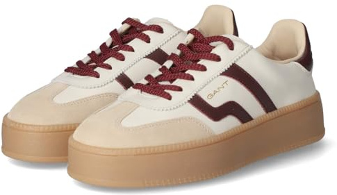 GANT 31531047/G933 Schnürhalbschuh Glattleder Damen in Weiss-Kombi - Gr. 40