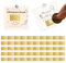 50 x goldene Rubbelaufkleber in 6x4cm - Rubbellose selber machen - Ideal für Gutschein, Adventskalender, Rubbellos, Goldenes Ticket, Rubbeletiketten, Rubbel Sticker, Geschenke, Weihnachten