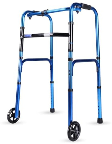 Gehbock Klappbarer mit 2 Lenkrollen,Gehhilfe Für Erwachsene, Aufstehhilfen,höhenverstellbar Walkers, Wohnungsrollator, Gehbock Für Senioren Rollator Leicht Klappbar Gehhilfe Für Senioren