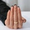 BTArtbox Press On Nails Short - Black French Tip False Nails in Nude Base, 32pcs Square Stick on Nails for Women, Lightweight Natural Fake Nail Kit