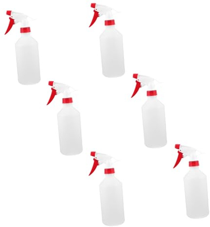 VANZACK 6pièces Vaporisateur Vide Plastique De Bouteille Pulvérisatrice Transparente Compacte Et Portable Avec Fermeture Hermétique Pour Usage Quotidien