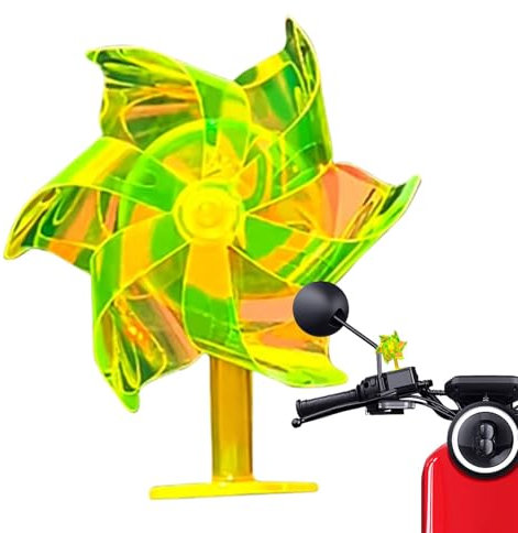 Lenker Pinwheel, Dekoration LED rotierende Windmühle, lebendiges leuchtendes Zubehör, komfortables Design, ideal für Elektroroller, Motorräder, Fahrräder, 2,16 * 1,37 * 8,0 cm