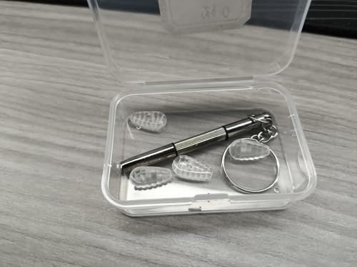 3 in 1 Brillen Schraubendreher Set,brillenwerkzeug set klein,brillenreparaturset mit schrauben,Präzisionswerkzeug für Brillen,Uhren & Elektronik.Ideal für Optiker,Bastler & Unterwegs