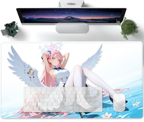 PORNHUX Fille Sexy d'anime Exotic Tapis de Souris XL 600x300 Tapis de Souris de Jeu XXL Tapis de Souris antidérapant et Hydrofuge Grand Tapis de Souris XXL Tapis de Bureau de Jeu