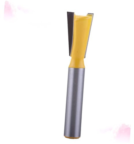 Tofficu Schwalbenschwanzmesser Hartmetall-schwalbenschwanz-bits Schneiden Schwalbenschwanzfräser Werkzeug Graviermaschine Klinge Holzschnitzklinge Graviermaschine Schneidkopf Yellow