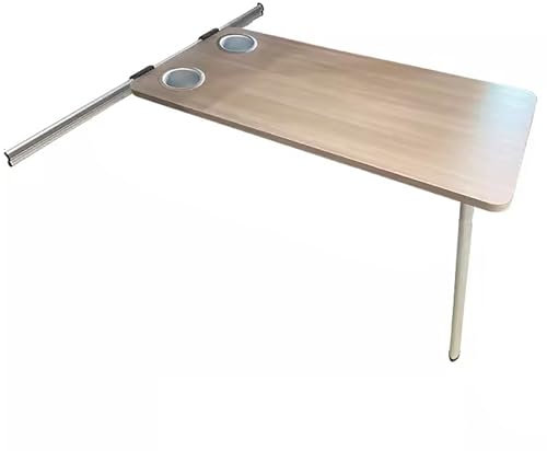 Table pliable pour camping-car – Design peu encombrant avec pieds pliables et kit coulissant, idéale pour les camping-cars, les camping-cars et les caravanes