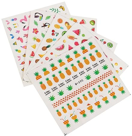 Gatuida 10 Blatt wasserdichte Aufkleber Kreative DIY Scrapbook Sticker für Dekoration für Notizbücher Fotoalben und Nageldesign Sicherem Papier Hergestellt