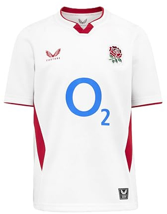 Castore Unisex Kids Home Short Sleeve Shirt (England Rugby)