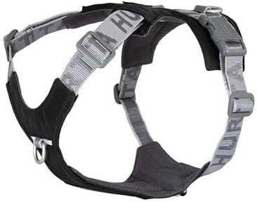 Hurtta Rover Hundegeschirr (Raven, Schwarz, 55-70 cm)