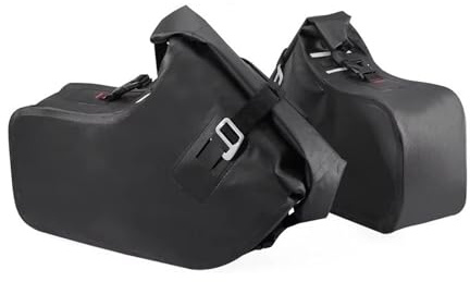 Motorrad Hinten Gepäckträger Motorrad Seitentaschenhalterung Reise-Heckkasten-Koffer Gepäckträger Hinten Für CF-Moto Für Ibex 450 MT MT450 Für CFMOTO 2024 Heckgepäckträger(Side Bag only)