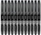 Zebra Pen Fountain Pen Set, Fine Point 0.6mm, Black Non-Toxic Ink, Stainless Steel Nib, Disposable, 12-Pack (48310)