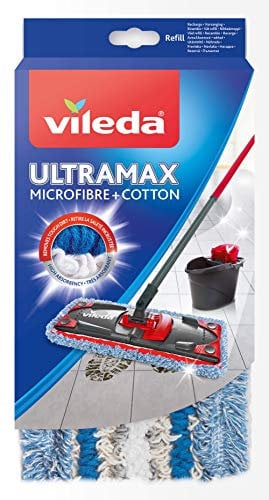 Vileda - Housse Micro & Coton pour Balai à Plat - Ultramax - Lot de 2
