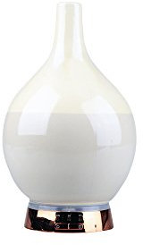 Elle Decor Zweifarbiger Glas-Ultraschall-Öldiffusor mit Licht, grau, 5.5 x 9.3