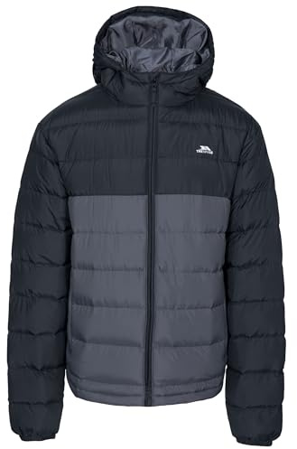Trespass Mens Padded Water Resistant Jacket Oskar Black in Size - L
