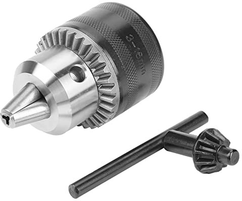 Drill Chuck Converter, 3-16mm Stable Key Drill Chuck Bore + B16 Tapered Mount Thread Drill Chuck for Electric Power Drill Lathes & Drill Presses