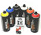 Montana Black Sprühdosen Set, 6 Wildstyle Farben + 10 Ersatzsprühköpfe - 6 x 400ml