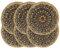 vidaXL 6X Tischset Platzmatte Platzset Platzdeckchen Platzdecke Tischdeko Platzmatten Tischmatte Tisch Untersetzer Dunkelblau 38cm Rund Jute