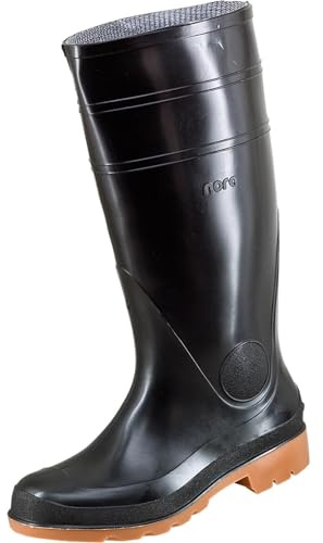 Nora Como, Stivali in Gomma Unisex-Adulto, Nero