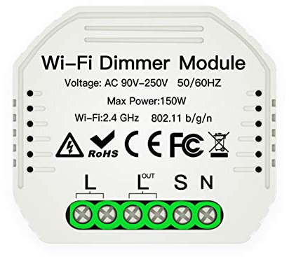 MOES DIY Smart WiFi Licht LED Dimmer Smart Life/Tuya APP Fernbedienung 1/2 Weg Schalter, Arbeitet mit Alexa Echo Google Home