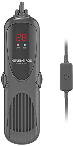 PJDDP Riscaldatori per Acquario, Riscaldatore Acquario Tartarughe d'Acqua con Controller LED Digitale E Sonda,Protezione da Sovratemperatura, Temperatura Costante Automatica, PTC Antideflagrante,200W