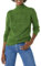 Amazon Essentials Women's Winter Long-Sleeve Jumper, Soft-Touch Funnel Neck Cable Knit, Green, L