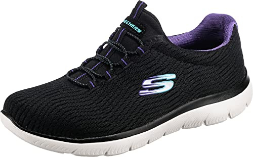 Skechers Baskets pour Femme, 36 EU, Noir, 36 EU