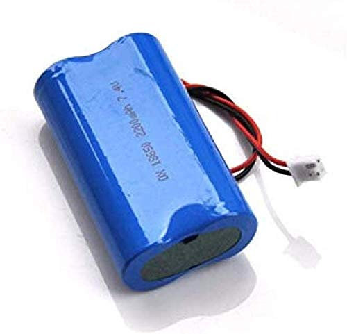 Compatible pour 2pcs 7.4V 18650 Pack de Batterie Lithium-ION Rechargeable 8,4 V Cellule Li-ION 2200mAh Protégé pour l'amplificateur Audio LED LED